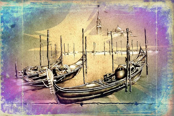手工制作的仿古船海动机绘图 图库图片