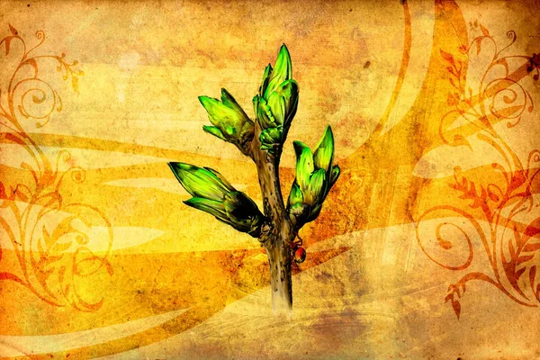 antika çiçek sanat el yapımı resim