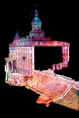 Ksiaz Castle Poland silesia art retro photography vintage old aerial. view