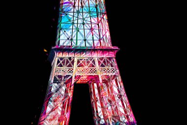 Paris sanat tasarımı illüstrasyonu Fransa Eyfel Kulesi fotoğrafçılık