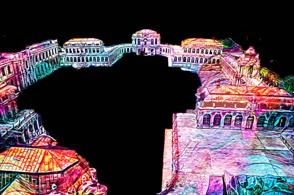 Zwinger Sarayı, sanat galerisi ve müzesi Dresden, Almanya 'da, sanat illüstrasyonu antika eskiz