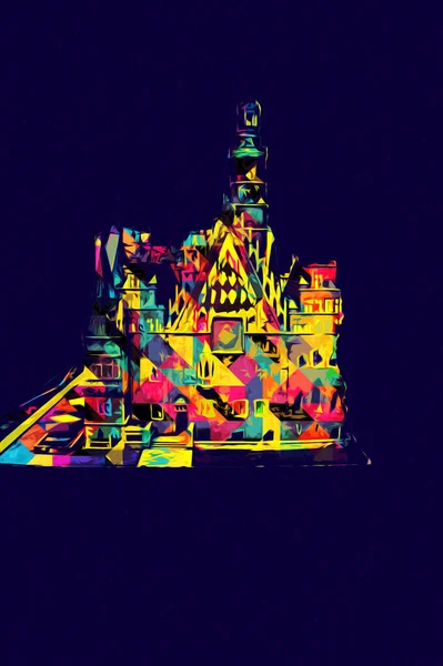 Belediyesi, Wroclaw, Polonya 'lı eski şehir meydanı, sanat illüstrasyonları antika eskizler