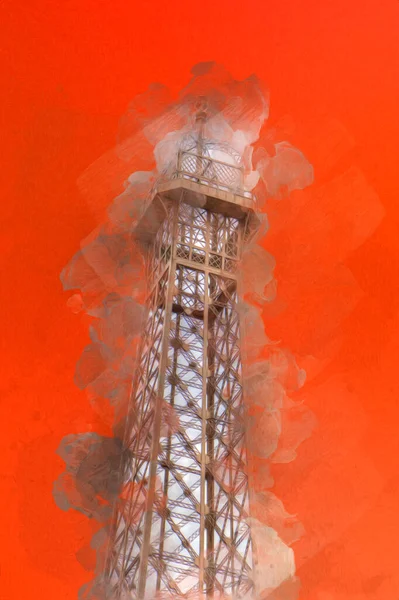 Paris sanat tasarımı illüstrasyonu Fransa Eyfel Kulesi fotoğrafçılık