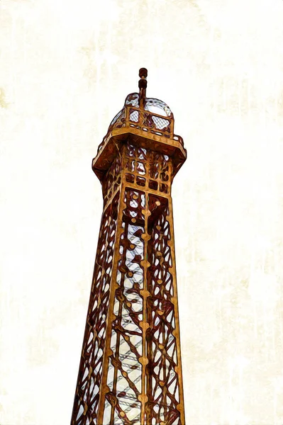 Paris sanat tasarımı illüstrasyonu Fransa Eyfel Kulesi fotoğrafçılık