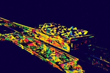 Gümüş, altın, bakır madeni, ortaçağ tarihi sanat illüstrasyonu antika eskiz.