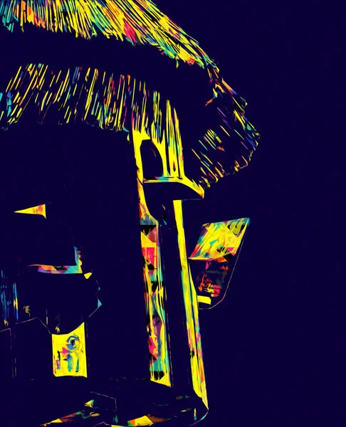 Кормление Птиц Кормушки Заднем Дворе Средневековая История Искусства Иллюстрация Ретро — стоковое фото
