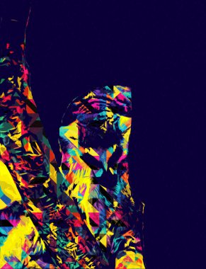 Bir grup dinlenen lemurlar katta, illüstrasyon, çizim, eskiz, antika, antika, antika.