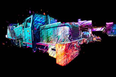 Eski dar ölçü demiryolu motoru, sanat, illüstrasyon, çizim, eskiz, antika, antika, antika.