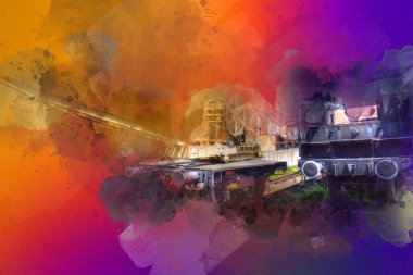 Demiryolu vinci, fotoğrafçılık, paslı, vagon, tren, sanat, illüstrasyon, çizim, eskiz, antika, retro, vintage.