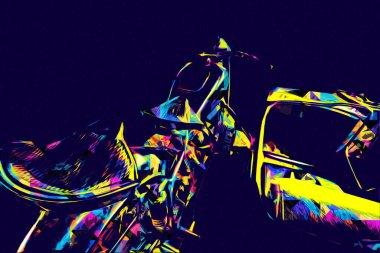 İkinci Dünya Savaşı 'ndan beri izole edilmiş beyaz bir geçmişi olan eski bir askeri motosiklet.