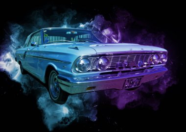 Eski klasik araba antika