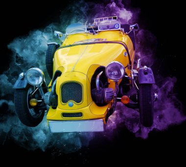 Eski klasik araba antika