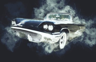 Eski klasik araba antika