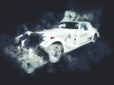 Eski klasik araba antika