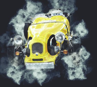 Eski klasik araba antika