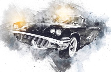 Eski klasik araba antika