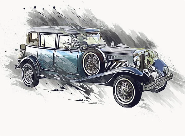 Старий Класичний Автомобіль Ретро Вінтажний — стокове фото