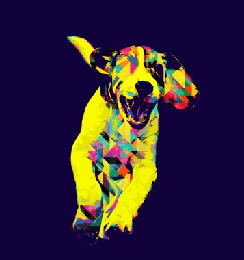 Güzel av köpeği izole edilmiş, resim, sanat, antika, antika resim çizimi.