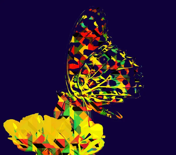 Ілюстрація Метелика Мистецтво Вінтаж Ретро Ескіз Античного Малювання — стокове фото