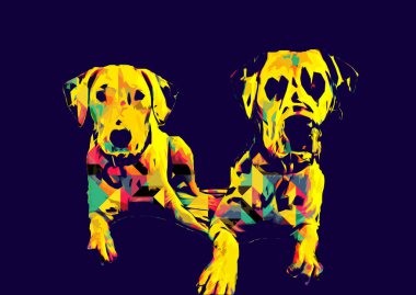 Dalmaçyalı köpek, oturuyor, kameraya bakıyor, illüstrasyon, sanat, antika, antika resim çizimi