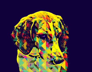 Köpek yetiştiricisi Amerikan Foxhound, illüstrasyon, sanat, klasik, antika resim çizimi