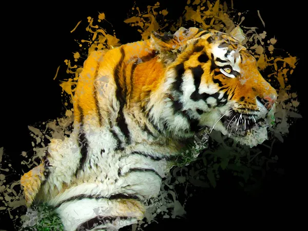 Иллюстрация Тигра — стоковое фото