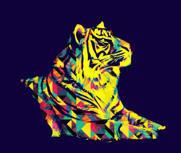 Tiger Konst Illustration Gammal Teckning — Stockfoto