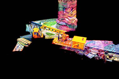 Demiryolu vinci, fotoğrafçılık, paslı, vagon, tren, sanat, illüstrasyon, çizim, eskiz, antika, retro, vintage.