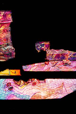 Demiryolu vinci, fotoğrafçılık, paslı, vagon, tren, sanat, illüstrasyon, çizim, eskiz, antika, retro, vintage.