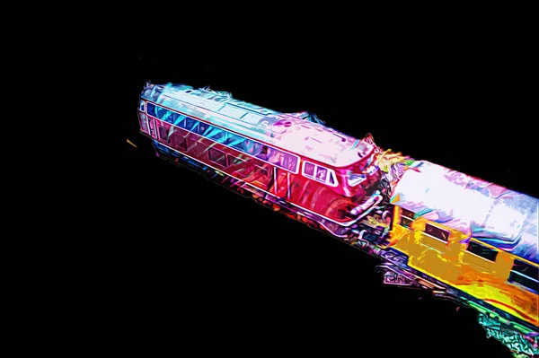 Высокоскоростной Поезд Железнодорожном Вокзале Европы Современный Междугородний Поезд Железнодорожной Платформе — стоковое фото
