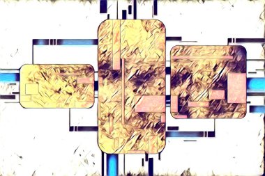 soyut renk tasarımı sanat illüstrasyonu