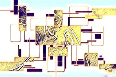 soyut renk tasarımı sanat illüstrasyonu