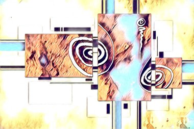 soyut renk tasarımı sanat illüstrasyonu