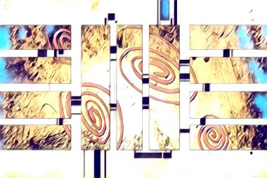 soyut renk tasarımı sanat illüstrasyonu