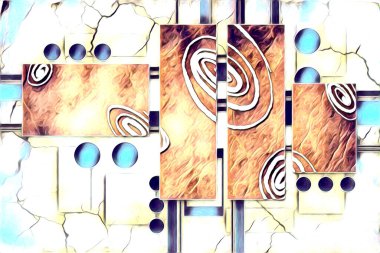 soyut renk tasarımı sanat illüstrasyonu