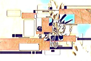 soyut renk tasarımı sanat illüstrasyonu