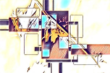 soyut renk tasarımı sanat illüstrasyonu