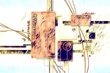 soyut renk tasarımı sanat illüstrasyonu