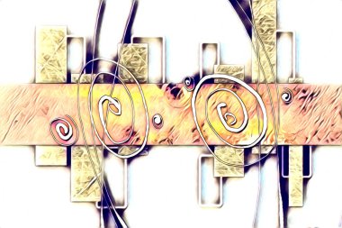 soyut renk tasarımı sanat illüstrasyonu