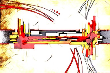 soyut renk tasarımı sanat illüstrasyonu