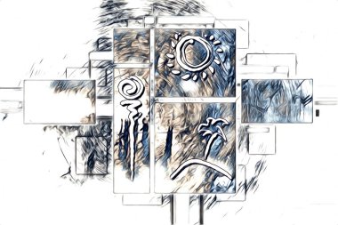 soyut renk tasarımı sanat illüstrasyonu