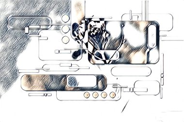 soyut renk tasarımı sanat illüstrasyonu