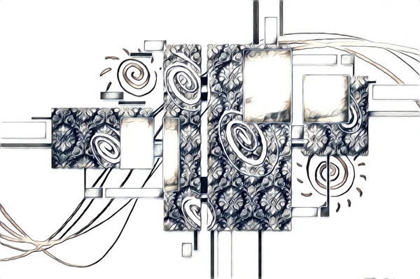 추상적 디자인 일러스트 — 스톡 사진