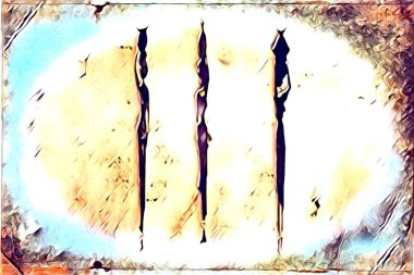 Afrikalı etnik retro-klasik illüstrasyon