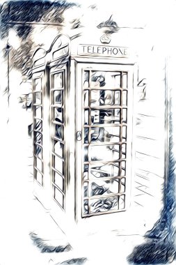 Londra sanat tasarımı çizimi çizimi eğlenceli tasarım antika retro