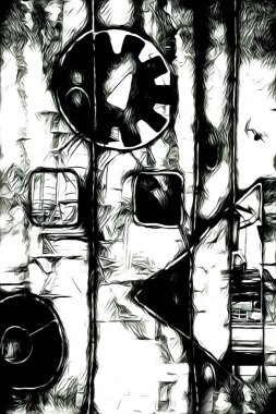 Masal, gerçeküstü gerçeküstü çizim, resim çizimi rüyası.