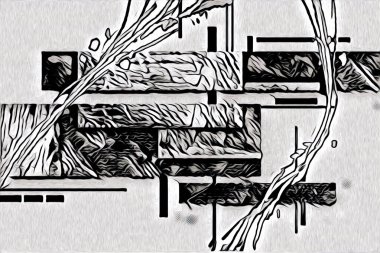 soyut renk tasarımı resim çizimi eskiz retro vintage