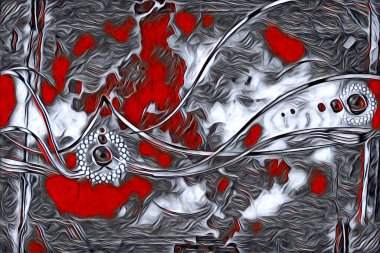 soyut renk tasarımı resim çizimi eskiz retro vintage