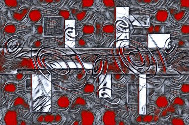 soyut renk tasarımı resim çizimi eskiz retro vintage