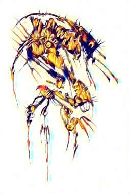 Sibernetik imgelemler gelecekteki dünyada gelecekteki metalik bilim kurgu erkek insansı sayborgun resimleridir.